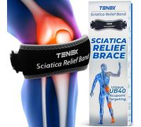 TENEX Sciatica Relief Band Device - Ultra-Comfortable, Single-Band, Non-Slip Sciatic Nerve Brace, Targets UB40 Acupoint for Immediate, Effective Sciatica Pain Relief, Ideal for Daily Use, Unisex