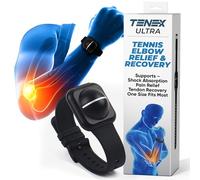TENEX Ultra Tennis Elbow Support, Non-Compression Wrist Band, Provides Relief and Recovery for Tennis, Pickleball, Golf, Repetitive Movements, One Size Fits All Men and Women, Shock Absorber for Pain