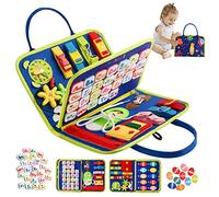 TenFans Busy Board Montessori Toys for Age 3+, Toddler Toys, Sensory Toys Preschool Learning Toys Gifts for Toddlers, Autism Toys, Educational Travel Toy for Fine Motor Skills
