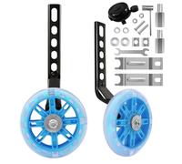 TenFans Kids Bike Stabilizers - Child Bicycle Wheel Stabilizer for Kids Bike 12 14 16 18 20 Inch Adjustable Bicycle Training Wheels with Mute Flash Wheels