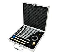 TENFLY Solfeggio Tuning Fork Set - 10 Silver Tuning Forks Perfect for DNA Healing with Exquisite Aluminum Gift Box (174 Hz, 285 Hz, 396 Hz, 417 Hz, 432Hz, 528 Hz, 639 Hz, 741 Hz 852 Hz, 963 Hz)