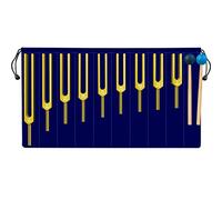 TENFLY Solfeggio Tuning Forks Set, 9 Tuning Forks, Perfect for DNA Healing, Chakra, Sound Therapy, Keeping Body, Mind and Spirit in Perfect
