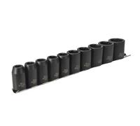 Teng 1/2In Drive 9121 Impact Socket Set, 10 Piece Multi Colour (One Size)