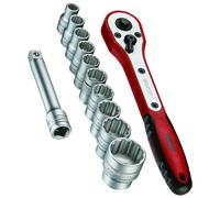 Teng 12 Piece 1/2" Drive Metric Socket Set