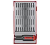 Teng 12 Piece Reversible Screwdriver Set & Handle, Torx,Hex,Flat,Ph,Pz, TTMD12D