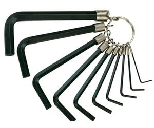 Teng 1424 1/ 16-3/ 8-inch Hex Key 10 on Ring Imperial Set