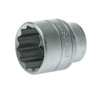 Teng 28mm Bi Hexagon Socket 12-Point 1/2in Drive Satin Finish TENM120528