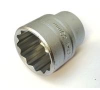 Teng 30mm 12pt bi-hex 1/2" dr. drive shallow satin socket tool M120530-C