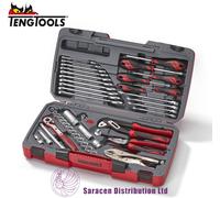Teng T3848 3/8-Inch Square Drive Socket And Tool Set (48-Piece)
