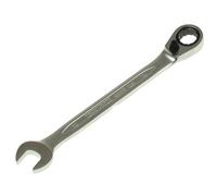 Teng Tools Ratchet Combination Spanner 600519R 19 mm, 12-Point 13° Chrome Vanadium Stain Finish