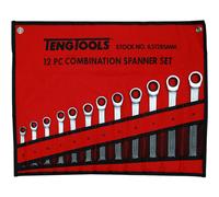 Teng 6512RSMM 12 piece 8 - 19mm Ratcheting Combination Spanner Set