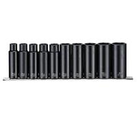 Teng 9126 10 Piece Metric Deep Impact Socket Set 1/2in Square Drive