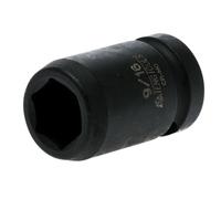 Impact Socket Hexagon 6 Point 1/2in Drive 9/16in