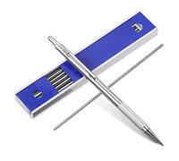 teng hong hui Full Metal Mechanical Pencil 2.0 mm Mechanical Lead Holder Clutch Pencil Artist Mechanical Pencils with12 Counts Lead Refill for Drawing, Sketching, Architecture Drafting