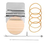 teng hong hui Mini Darning Loom,Weaving Loom,Speedweve Knitting Machine,Knitting Tool for Quick Repair of Jeans, Socks, Clothes and Gloves (12 Hooks)