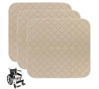 teng hong hui Waterproof Incontinence Chair Pads 50x50cm, 3 Pcs | Incontinence Pads for Wheelchair Incontinence Protection Seat Protector Pad Washable Chair Pads for incontinence adults