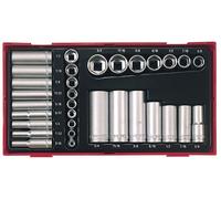 Teng Imperial Standard And Deep Socket Set 32 Pc 1/4 & 3/8in Drive 6Pt TTAF32