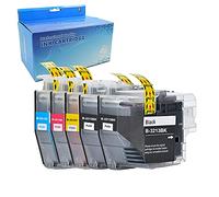 Teng LC3213 LC-3213 Compatible Ink Cartridges for Brother LC3213 LC3211 for Brother MFC-J890DW MFC-J895DW MFC-J497DW DCP-J772DW J572DW J74DW (2 Black, 1 Cyan, 1 Magenta, 1 Yellow)