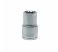 Teng Bi-Hexagon Socket 12-Point Regular A/F 1/2in Drive 1/2in TENM120116