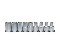 Teng M1210 1/2-inch Socket Clip Rail TX-E Drive (9 Pieces), Bunt