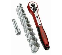 Teng Tools Socket Set M1413N1 - 4-13 mm 1/4" Square Drive Basic, 13-Piece