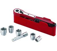 Teng Tools Socket Set M1413N1 - 4-13 mm 1/4" Square Drive Basic, 13-Piece