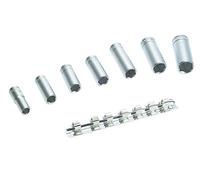 Teng M3807 M3807 Socket Clip Rail Set Of 7 Metric 3/8In Drive Tenm3807