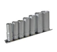 Teng M3807 Socket Clip Rail Set Of 7 Metric 3/8In Drive Multi Colour (One Size)
