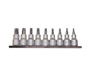 Teng M3813 10piece Clip Rail Tpx Bit Socket Set Metric - 3/8in Square Drive