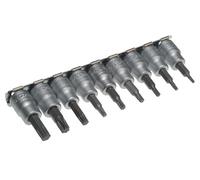 Teng M3813Tx M3813Tx Socket Clip Rail Set Of 9 External Torx 3/8In Drive Tenm3813Tx