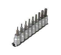 Teng M3813Tx Socket Clip Rail Set Of 9 External Torx 3/8In Drive Multi Colour (One Size)