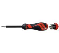Teng Tools Ratchet Screwdriver + Bits - 7 Double Ended Bits