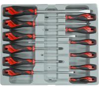 TENG MEGA DRIVE Screwdriver Set - Pozi Phillips + Slotted Mechanic 12pc TMD912N