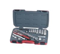 Teng Metric Deep Shallow Socket Set 39Pc 3/8in Drive Chrome 6Pt In A Tray T3839