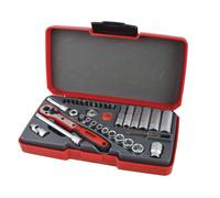 Teng T1436 1/4-inch Socket Set Metric Drive (36 Pieces)