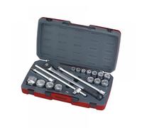Teng 18 Piece 3/4" Drive Metric Socket Set & Ratchet, Extension In Case, T3418-6