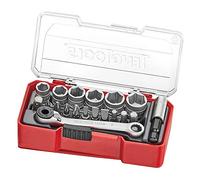 Teng TJ1419 TJ Mini 1/4" Socket Set 19 Piece TTTJ04 Tray Compatible