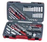 Teng TM111 1/4 , 3/8 & 1/2" Drive Metric/Imperial Socket Set 111 Piece
