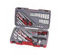 Teng TM111 1/4/ 3/8/ 1/2-inch Tool Set AF/Metric Drive (111 Pieces)