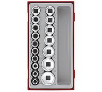 Teng TT12176 1/2-inch Metric 6p Socket Set Drive (17 Pieces)