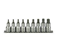 Teng M1213TX Socket Clip Rail Set of 9 Internal TORX 1/2in Drive