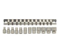 Tengtools M1412 12-Piece Hex 1/4-inch Regular Series Metric