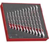 Teng Tools 12 Piece Ratchet Combination Wrench Spanner Set 8mm To 19mm,TED6512RS