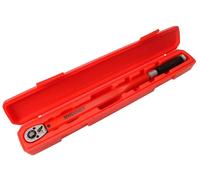Teng 1292AG-E4 1/2in Torque Wrench 70-350 Nm - DIN 3122 Rated, ±4% Accuracy, Ratchet Head with Angular Gauge, Dual Nm/ft.lb Scale, Satin Finish & Rubber Grip for Automotive & Workshop Use