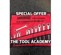 Teng Tools 12Pce Ratchet Combination Spanner Wrench Set 8-19mm