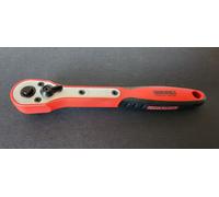 Teng Tools 1400FRP 1/4" FRP Quick-Release Ratchet - Lightweight Steel-Reinforced Fibre Handle, 45-Tooth 8° Action, 62Nm Max Torque, Bi-Metal Comfort Grip, DIN 3122D, 150mm Compact