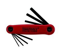 Teng Tools 1476NMM Hex Key Set Folding MM 7pcs Alu Case