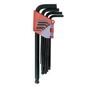 Teng Tools 1479MMA - 9 Piece Hex Allen Ball Point Key Set (1.5-10mm) - incl 7mm