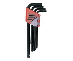 Teng Tools 1479MMA - 9 Piece Hex Allen Ball Point Key Set (1.5-10mm) - incl 7mm