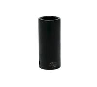 Teng Tools 24MM 1/2 Inch Drive ANSI 6 Point Metric Deep Chrome Molybdenum Impact Socket | Mechanic Tool | Hand Tool - 920624AN